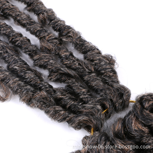 Popular water wave for passion twist hair long butterfly locs faux locs hair